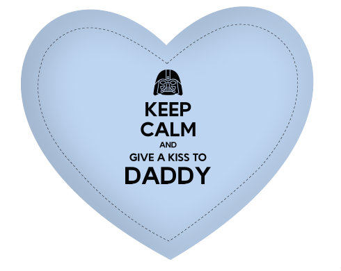 Polštář Srdce Keep calm daddy