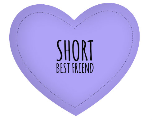 Polštář Srdce Short best friend