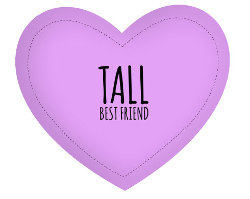 Polštář Srdce Tall best friend