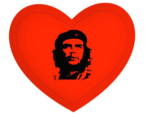 Polštář Srdce Che Guevara