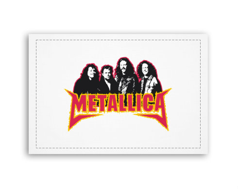 Fotoobraz 90x60 cm střední Metallica