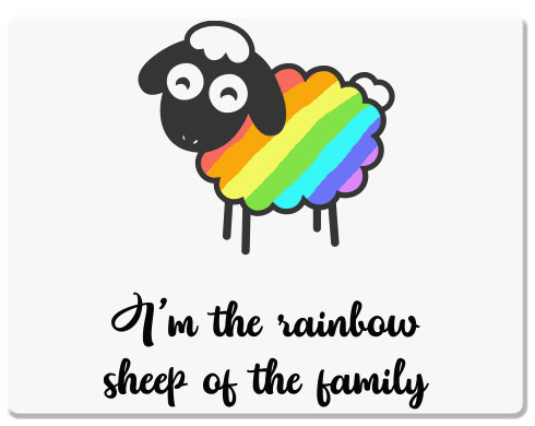 Podložka pod myš Rainbow sheep