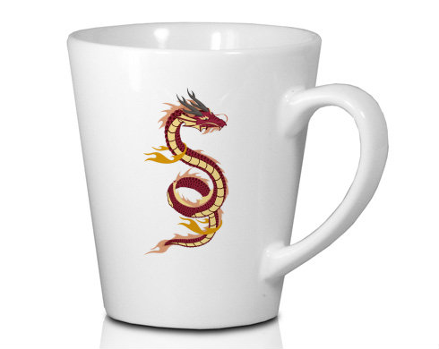 Hrnek Latte 325ml Čínský drak