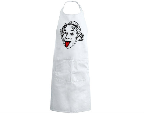 Einstein Kuchyňská zástěra - Černá