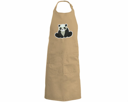 Panda Kuchyňská zástěra - Černá