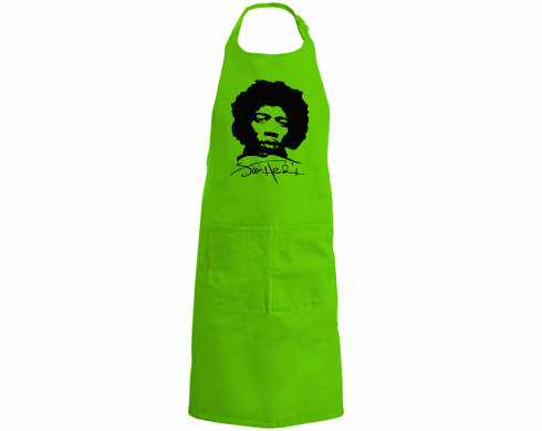 Jimi Hendrix Kuchyňská zástěra - Černá