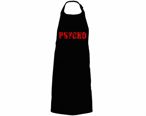 Psycho Kuchyňská zástěra - Černá