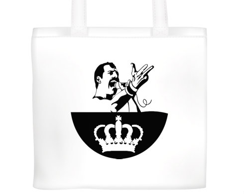 Freddie Mercury - Queen Plátěná nákupní taška - Bílá