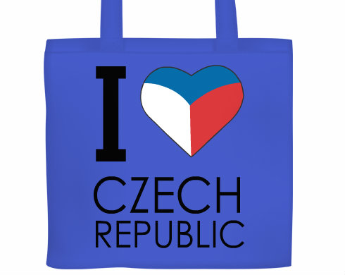 I love Czech republic Plátěná nákupní taška - Bílá