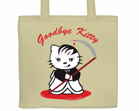 Goodbye Kitty Plátěná nákupní taška - Bílá