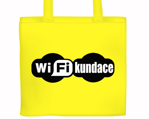 WiFikundace Plátěná nákupní taška - Bílá