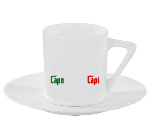 Capo di tutti Capi Espresso hrnek s podšálkem 100ml - Bílá