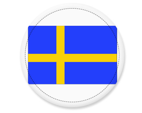 Švédsko Placka - Bílá
