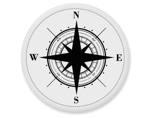 Kompas Placka - Bílá