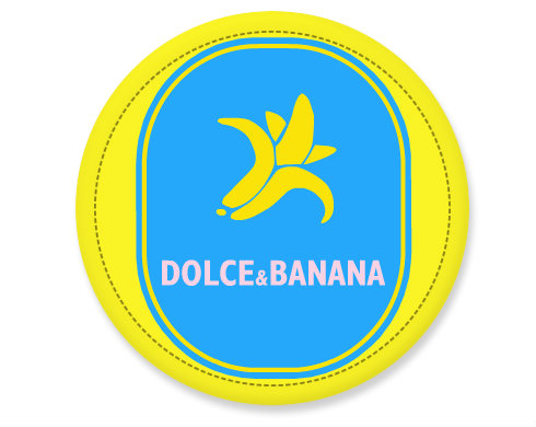 Dolce & Banana Placka - Bílá