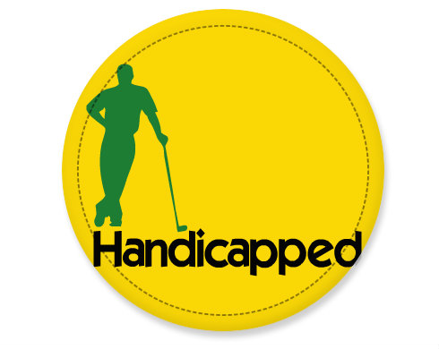 Handicapped Placka - Bílá