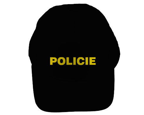 Policie Kšiltovka Classic - černá