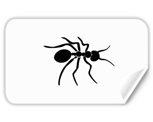 mravenec Samolepky obdelník - Bílá