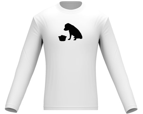 Pes - Umbi Pánské tričko dlouhý rukáv - černá