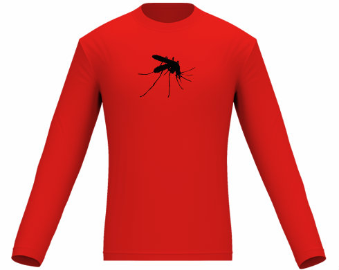 Komár Pánské tričko dlouhý rukáv - černá