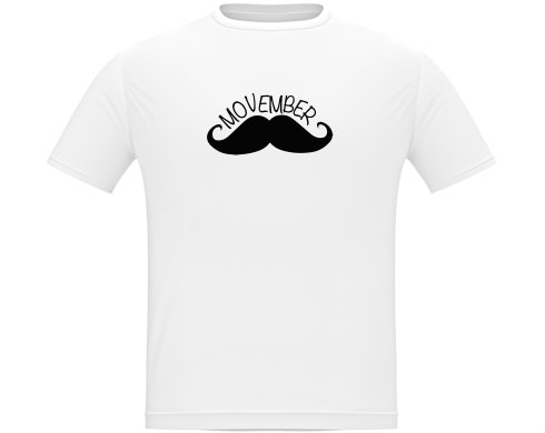 Movember Moustache Pánské tričko Classic - Bílá