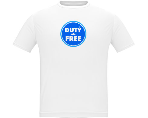 Dutý ale Free Pánské tričko Classic - Bílá