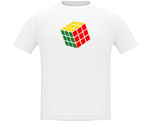 Rubikova kostka Pánské tričko Classic - Bílá