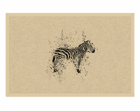 Zebra Rohožka - Bílá