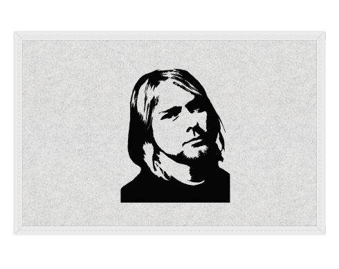 Kurt Cobain Rohožka - Bílá
