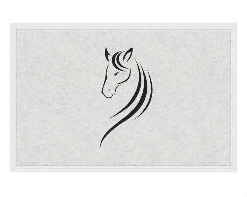 Znak koně Rohožka - Bílá