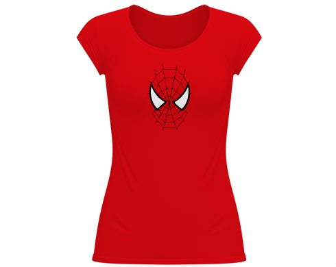 Spiderman Dámské tričko velký výstřih - Bílá