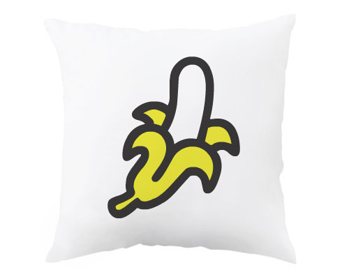 Banán Polštář - bílá
