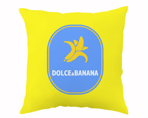 Dolce & Banana Polštář - bílá