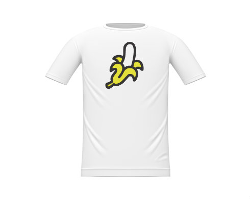 Banán Dětské tričko - Bílá