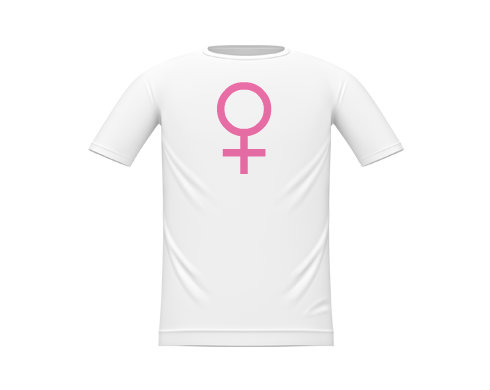 Žena pohlaví symbol Dětské tričko - Bílá