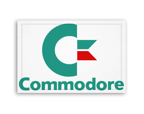 Commodore Fotoobraz 90x60 cm střední - Bílá