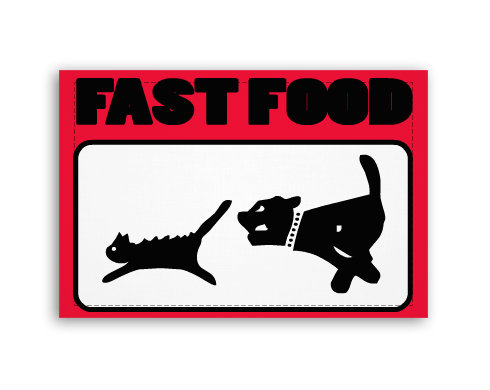 Fast food Fotoobraz 90x60 cm střední - Bílá