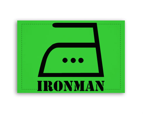 Ironman Fotoobraz 90x60 cm střední - Bílá