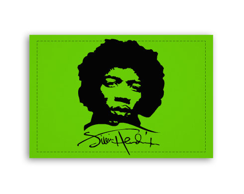 Jimi Hendrix Fotoobraz 90x60 cm střední - Bílá