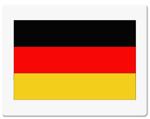Německo Podložka pod myš - Bílá