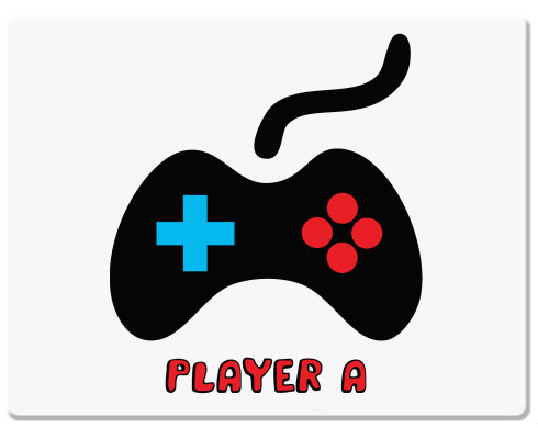 Player a Podložka pod myš - Bílá