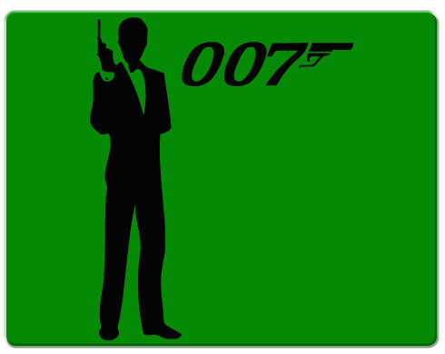 James Bond Podložka pod myš - Bílá