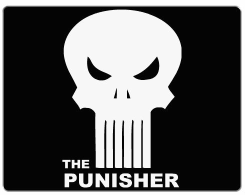 The Punisher Podložka pod myš - Bílá