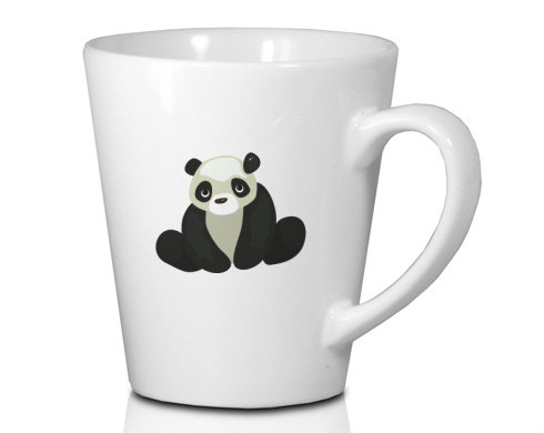 Panda Hrnek Latte 325ml - Bílá