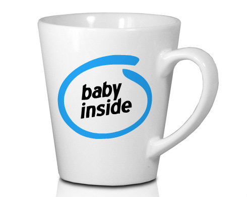 Baby Inside Hrnek Latte 325ml - Bílá