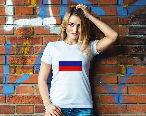 Rusko Dámské tričko Classic - Bílá