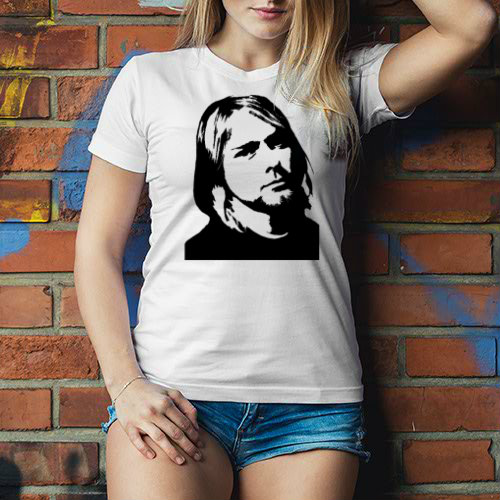Kurt Cobain Dámské tričko Classic - Bílá