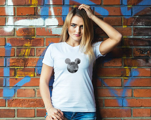 Mickey Mouse Dámské tričko Classic - Bílá