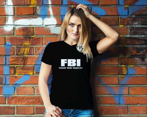 FBI Dámské tričko Classic - Bílá
