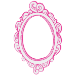 růžové zrcadlo